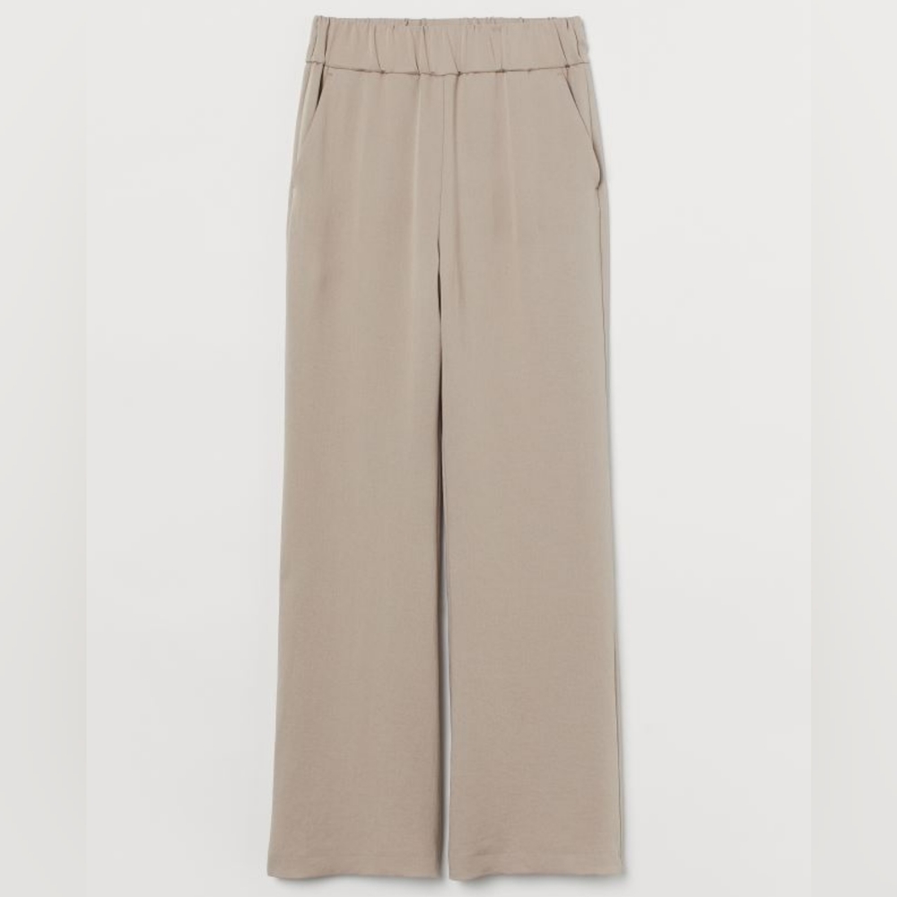 Wide-cut Lyocell blend Pants